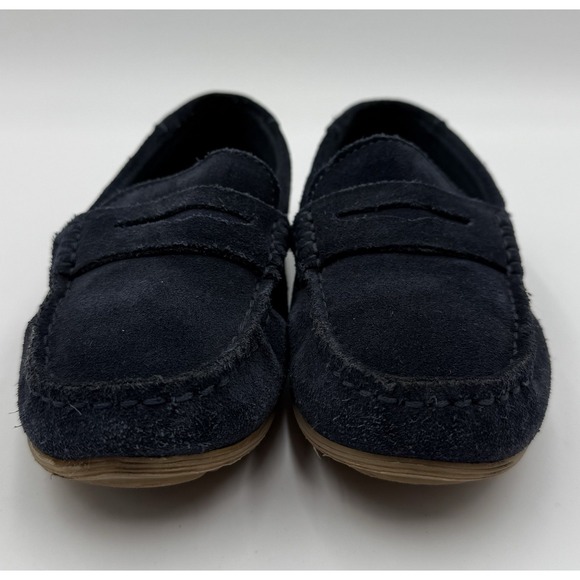Zara Navy Blue Suede Slip On‎ Loafer Kids Shoes Size 32 * See Size Chart Photo * - Picture 1 of 10